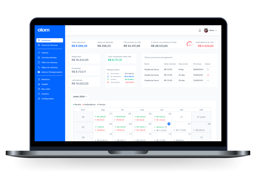 Mockup dashboard Olum